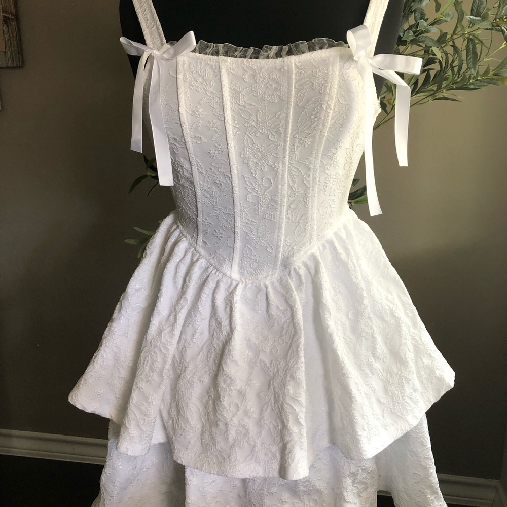 White Corset Dress